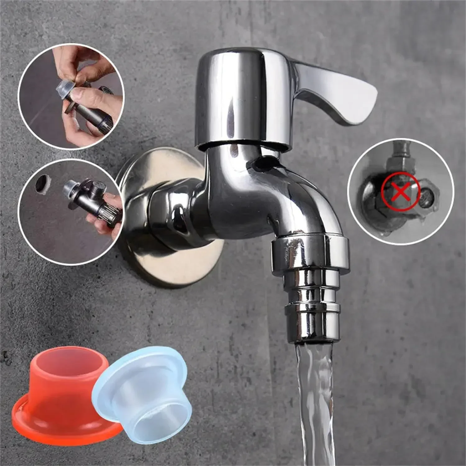 Torneira de silicone à prova d - Silicone Tap Washer avaliação e preço